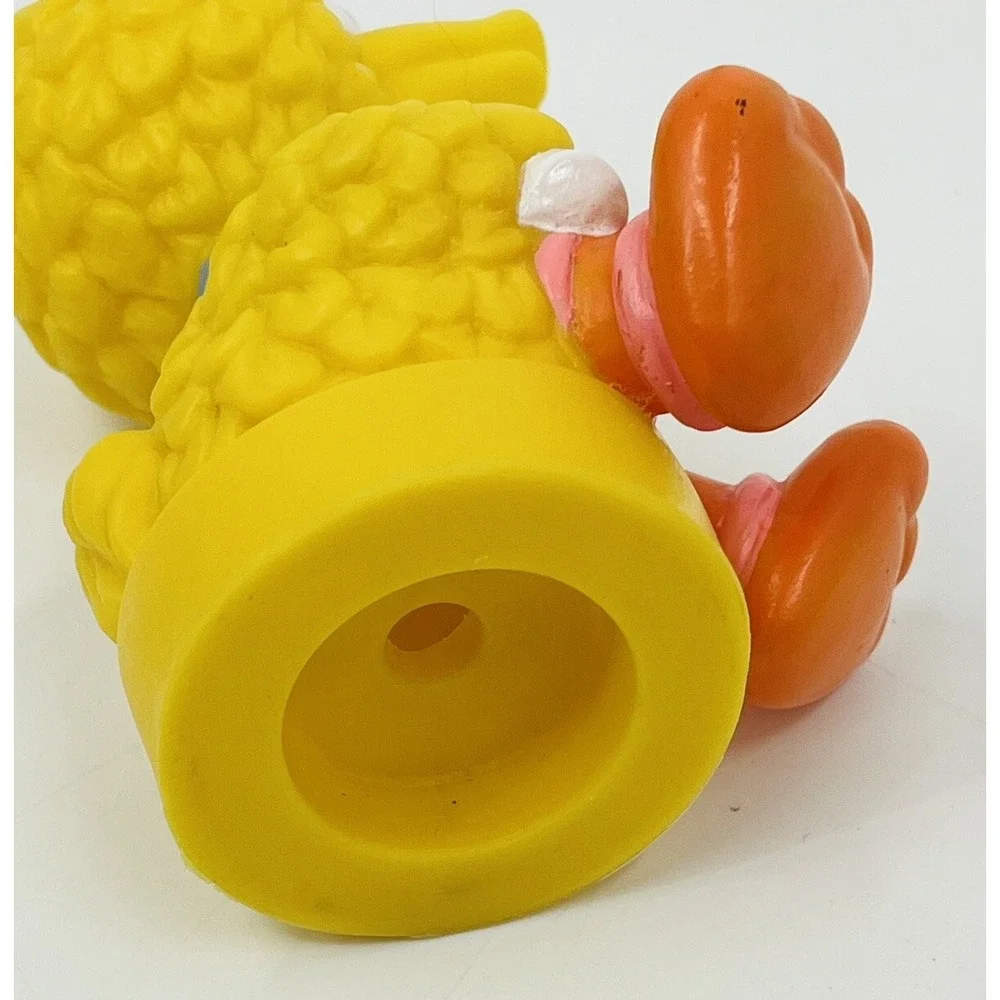 Vintage Muppet Babies Baby Big Bird Figure Toy Vinyl PVC Bottle Sucker Lollipop